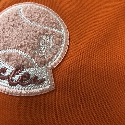 モンクレール タオル刺繍ラウンドネック半袖カップルTシャツ