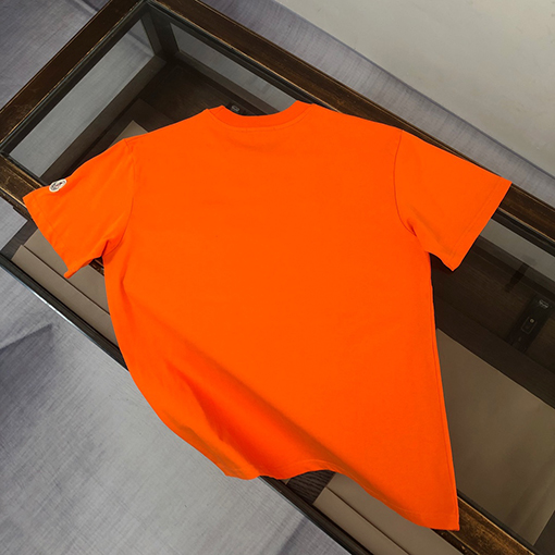 モンクレール タオル刺繍ラウンドネック半袖カップルTシャツ