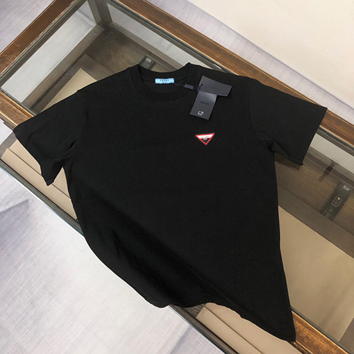 プラダコピー メンズコットンハイエンドカジュアル半袖Tシャツ