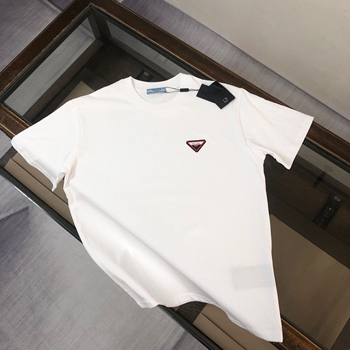プラダコピー メンズコットンハイエンドカジュアル半袖Tシャツ