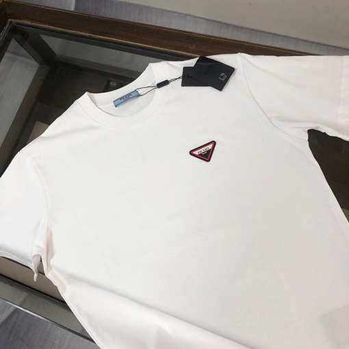 プラダコピー メンズコットンハイエンドカジュアル半袖Tシャツ