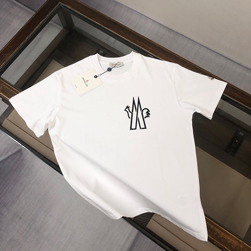 モンクレール 新しいカップルのラウンドネック半袖Tシャツ