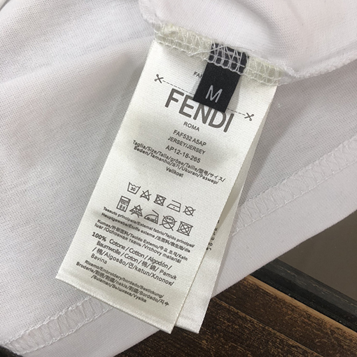 フェンディコピー ラウンドネック半袖カップルTシャツ