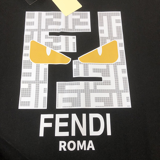 フェンディコピー スタイリッシュなラウンドネック半袖カップルTシャツ