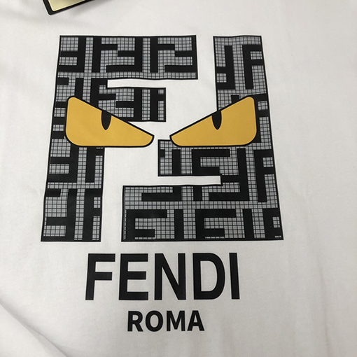 フェンディコピー スタイリッシュなラウンドネック半袖カップルTシャツ