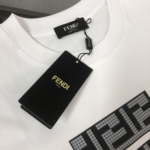フェンディコピー スタイリッシュなラウンドネック半袖カップルTシャツ