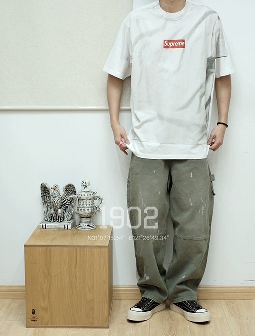 シュプリーム x マルタンマルジェラ コラボ BOX LOGO TEE 半袖 Tシャツ