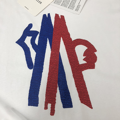 モンクレールスーパーコピー 立体ロゴアルファベットロゴカップルTシャツ