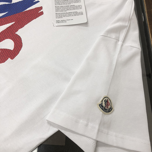 モンクレールスーパーコピー 立体ロゴアルファベットロゴカップルTシャツ