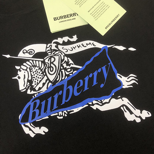 バーバリー ラウンドネック半袖カップルTシャツ