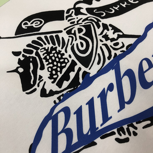 バーバリー ラウンドネック半袖カップルTシャツ