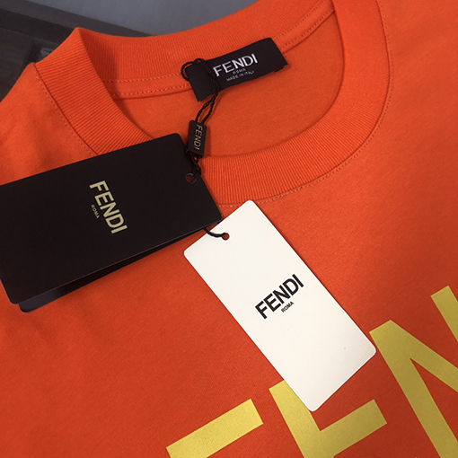 フェンディコピー 新しいラウンドネック半袖カップルTシャツ