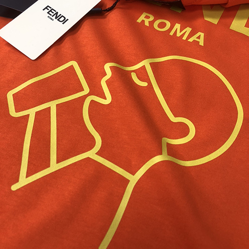 フェンディコピー 新しいラウンドネック半袖カップルTシャツ