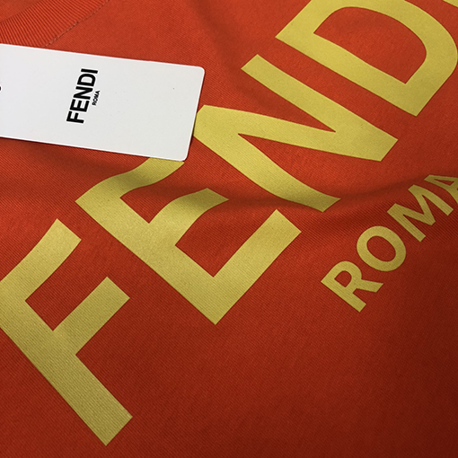 フェンディコピー 新しいラウンドネック半袖カップルTシャツ