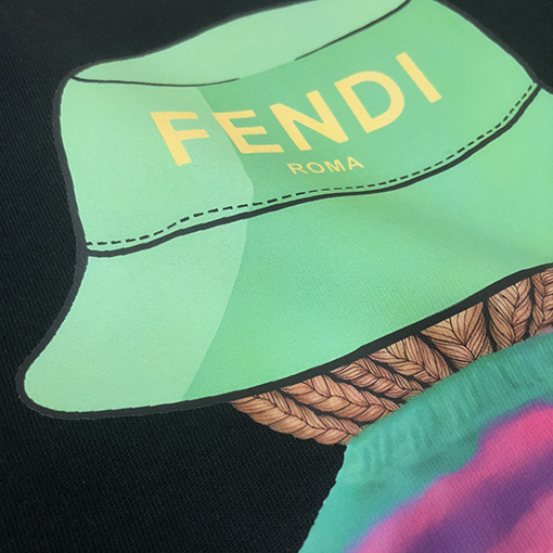 フェンディ ファッション カップル半袖Tシャツ