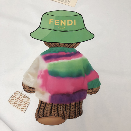 フェンディ ファッション カップル半袖Tシャツ