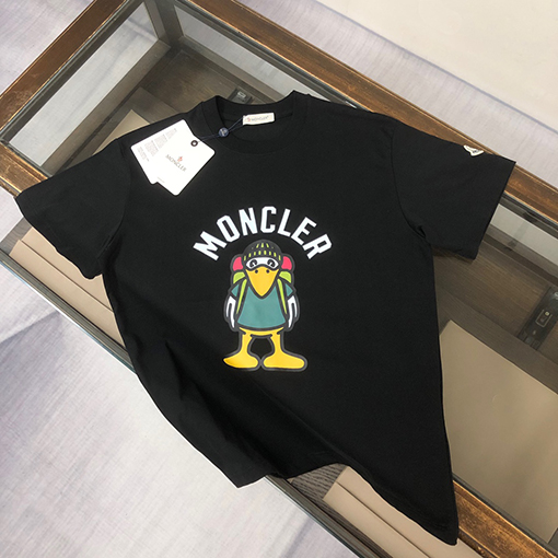 モンクレール ラウンドネック半袖カップルTシャツ