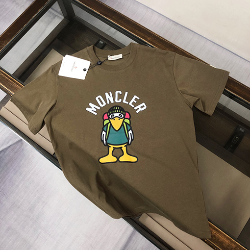 モンクレール ラウンドネック半袖カップルTシャツ