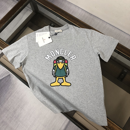 モンクレール ラウンドネック半袖カップルTシャツ