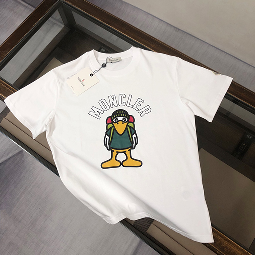 モンクレール ラウンドネック半袖カップルTシャツ