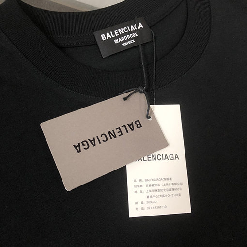 バレンシアガスーパーコピー ラウンドネック半袖カップルTシャツ