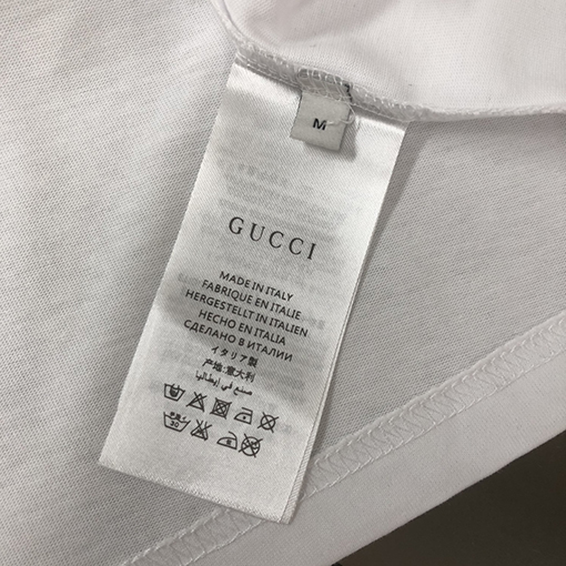 グッチ 新しいカップルのコットンラウンドネック半袖Tシャツ