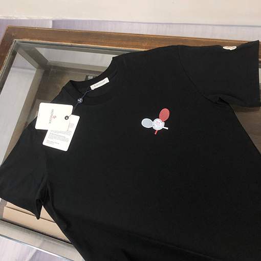 モンクレールスーパーコピー ロゴプリントラウンドネックTシャツ