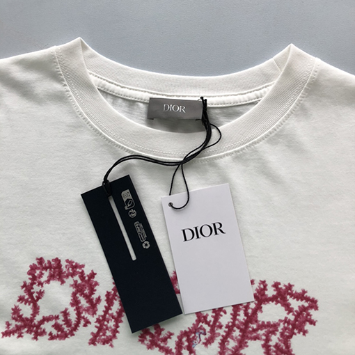 ディオールコピー  限定アルファベット半袖Tシャツ