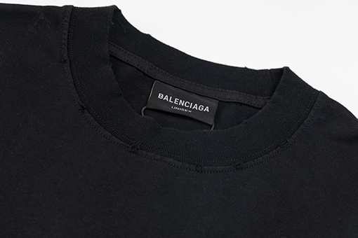 バレンシアガ エッフェル塔水洗いクルーネック半袖Tシャツ