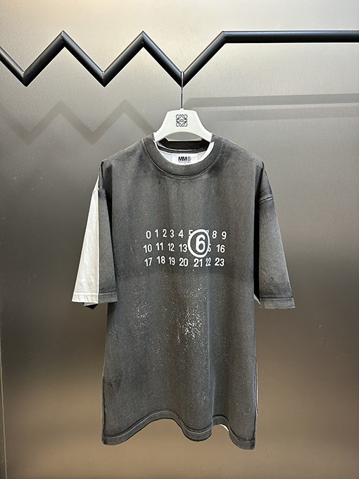 マルタンマルジェラスーパーコピー ステッチ古い半袖Tシャツ