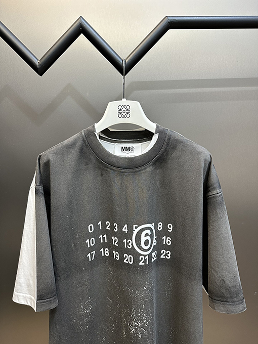 マルタンマルジェラスーパーコピー ステッチ古い半袖Tシャツ