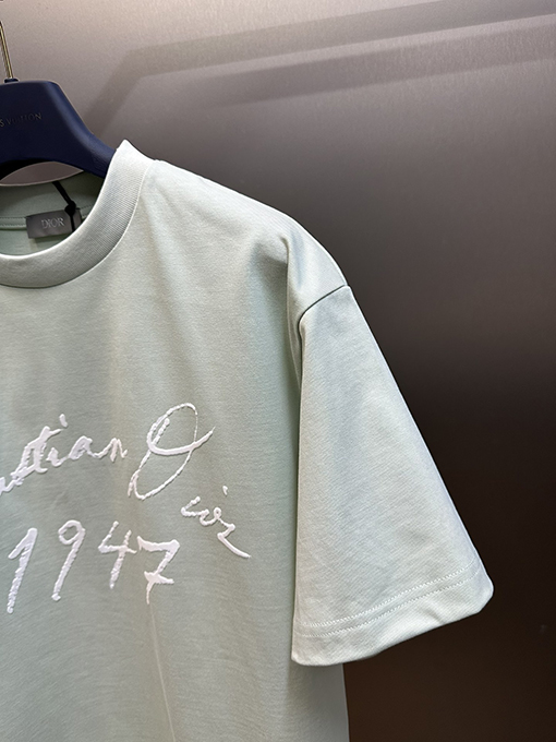 ディオール  新しい手書きサイン半袖Tシャツ