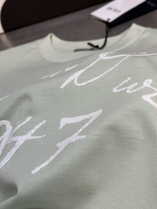 ディオール  新しい手書きサイン半袖Tシャツ