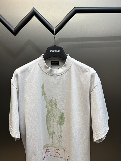 バレンシアガコピー 新しい自由の女神半袖Tシャツ