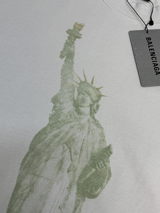 バレンシアガコピー 新しい自由の女神半袖Tシャツ