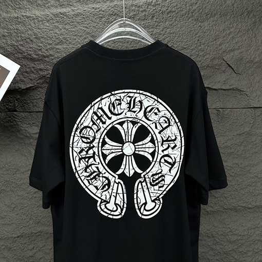 クロムハーツ  新しい馬蹄ロゴカップル半袖Tシャツ