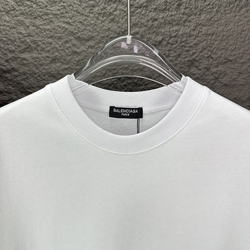 バレンシアガ 新しいホットドリル文字ロゴカップル半袖Tシャツ