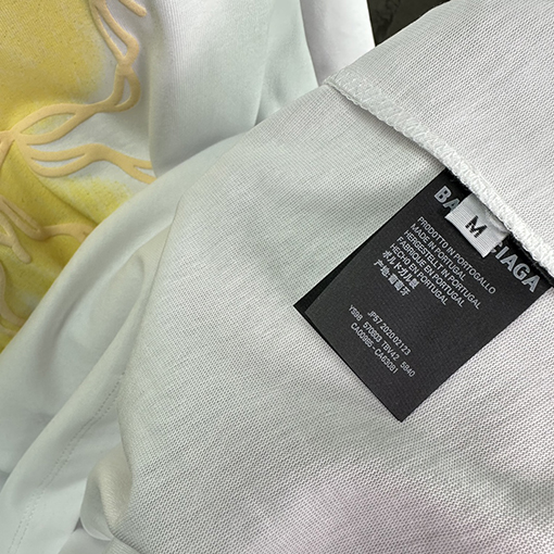 バレンシアガ 新しい発泡蝶アルファベットカップル半袖Tシャツ