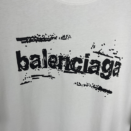 バレンシアガ クラシックプリントロゴ半袖Tシャツ