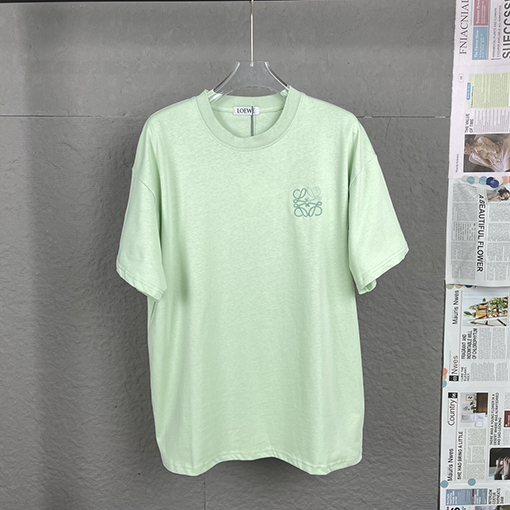 ロエベ 胸の立体刺繍半袖Tシャツ