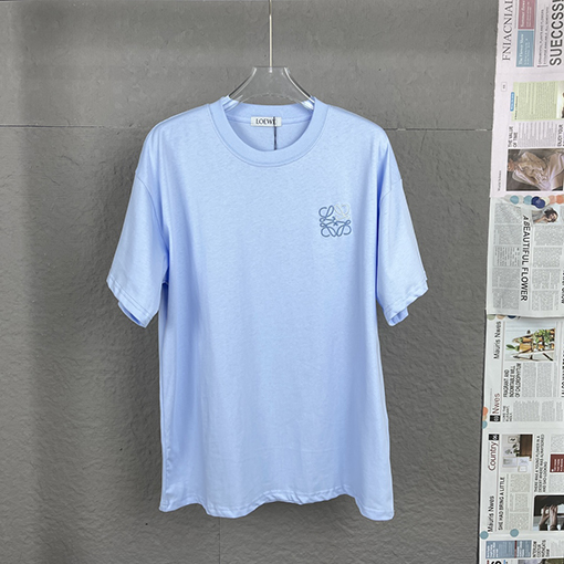 ロエベ 胸の立体刺繍半袖Tシャツ
