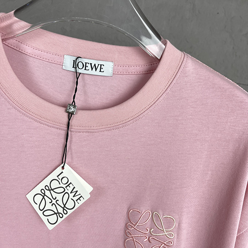 ロエベ 胸の立体刺繍半袖Tシャツ