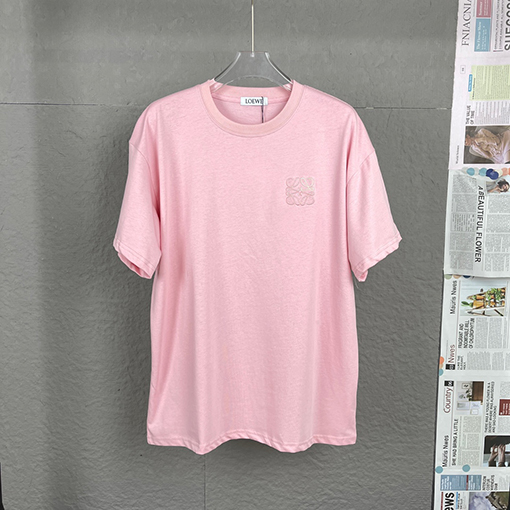 ロエベ 胸の立体刺繍半袖Tシャツ