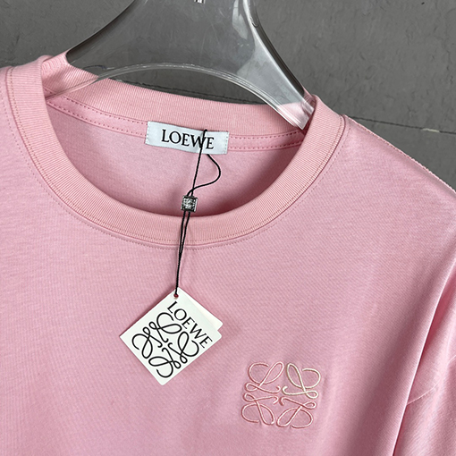 ロエベ  胸の立体刺繍半袖Tシャツ