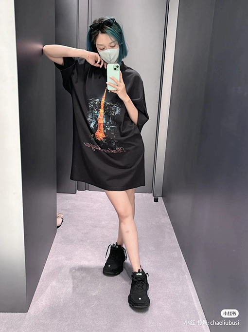 バレンシアガスーパーコピー 東京銀座タワー夜景半袖Tシャツ
