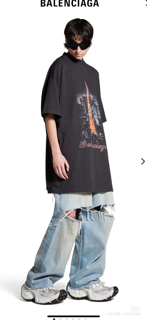 バレンシアガスーパーコピー 東京銀座タワー夜景半袖Tシャツ