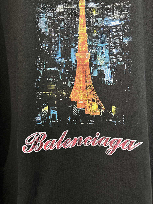バレンシアガスーパーコピー 東京銀座タワー夜景半袖Tシャツ