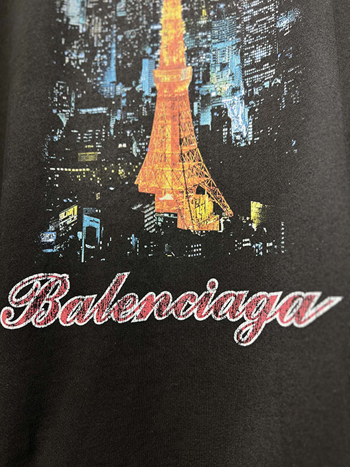 バレンシアガスーパーコピー 東京銀座タワー夜景半袖Tシャツ