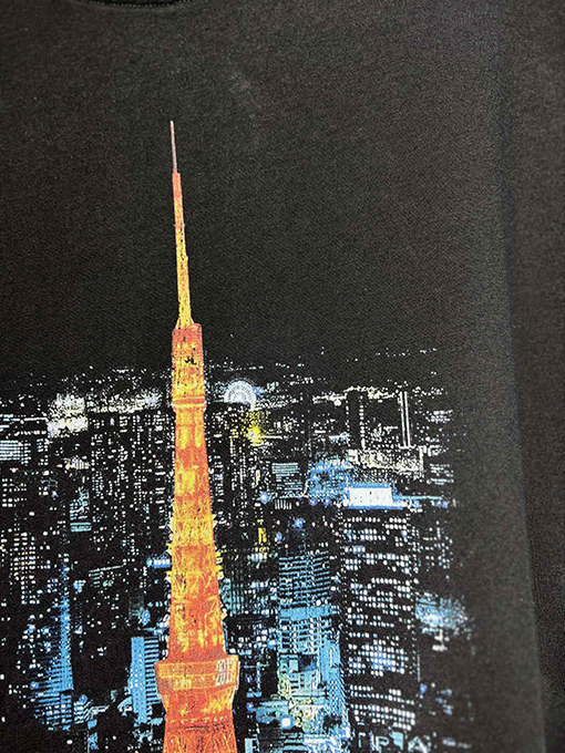 バレンシアガスーパーコピー 東京銀座タワー夜景半袖Tシャツ
