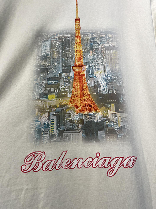 バレンシアガスーパーコピー 東京銀座タワー夜景半袖Tシャツ